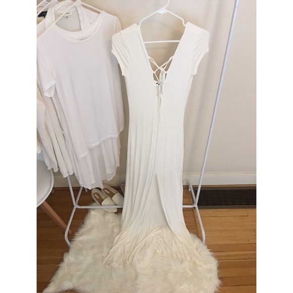 forever 21 white maxi dress